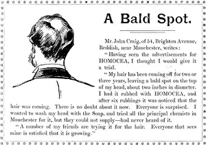 Lotion Prints: Advertisement for Homocea, 1895. Creator: Unknown