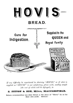 Fibre Prints: Advertisement for Hovis Bread and Biscuits, 1895. Creator: Unknown