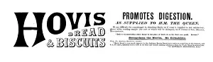 Fibre Prints: Advertisement for Hovis Bread & Biscuits, 1895. Creator: Unknown