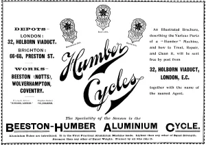 Bike Prints: Advertisement for Humber Cycles, 1898. Creator: Unknown