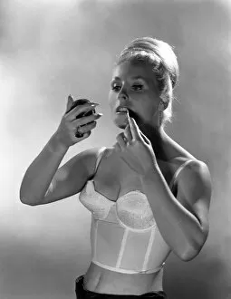 Lipstick Gallery: Advertising image for Truline bras, 1963. Artist: Michael Walters