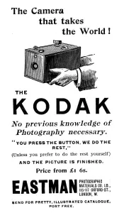 Camera Prints: Advertisement for Kodak cameras, 1893