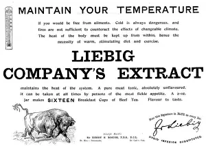 Beef Prints: Advertisement for Liebig Company's Extract