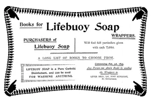 Brand Prints: Advertisement for Lifebuoy Soap, 1895. Creator: Unknown
