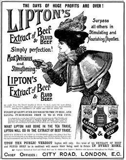 Meat Prints: Advertisement for Lipton's Extract of Beef and Fluid Beef
