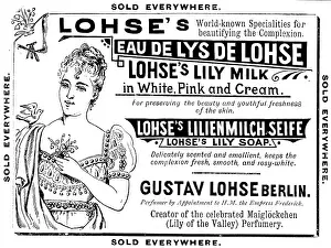 Femininity Prints: Advertisement for Lohse's cosmetic products