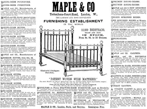 Export Prints: Advertisement for Maple & Co, Furnishing Establishment, 1890. Creator: Unknown