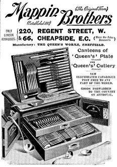 Knife Prints: Advertisement for Mappin Brothers, 1898. Creator: Unknown
