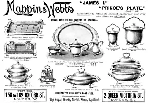 Teapot Prints: Advertisement for Mappin & Webb, 1898. Creator: Unknown
