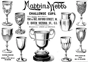 Trophies Prints: Advertisement for Mappin & Webb's Challenge Cups