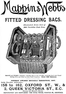 Brush Prints: Advertisement for Mappin & Webb's Fitted Dressing Bags