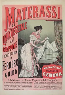 Mattress Prints: Advertising of mattress made from Japanese vegetable wool