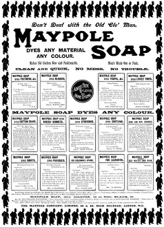 Recycling Prints: Advertisement for Maypole Soap, 1898. Creator: Unknown