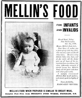 Recommendation Prints: Advertisement for Mellin's Food for Infants & Invalids