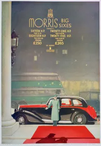 Brand Prints: Advert for the Morris Big Six motor car, 1936