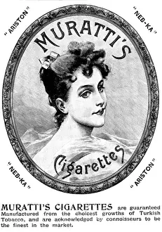 Tobacco Prints: Advertisement for Muratti's Cigarettes