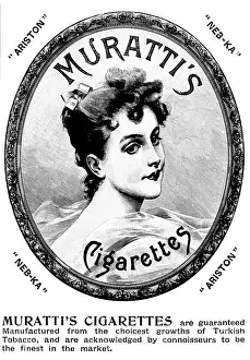 Tobacco Prints: Advertisement for Muratti's Cigarettes