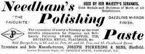 Cleaning Product Prints: Advertisement for Needham's Polishing Paste, 1890. Creator: Unknown