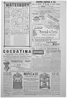 Advertising page from the Yuletide, Christmas annual, 1887