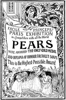 Hygienic Prints: Advertisement for Pears Soap, 1890. Creator: Unknown