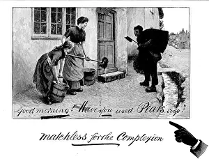 Cleaning Prints: Advertisement for Pears Soap, 1890. Creator: Unknown