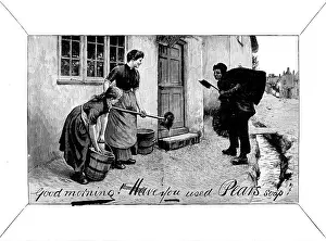Cleaning Prints: Advertisement for Pears Soap, 1890. Creator: Unknown