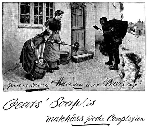 Cleaning Prints: Advertisement for Pears Soap, 1890. Creator: Unknown