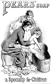 Bathtub Prints: Advertisement for Pears Soap, 1895