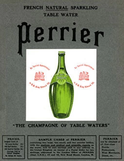 Images Dated 29th November 2007: Advertisement for Perrier water, 1905