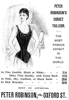 Satin Prints: Advertisement for Peter Robinson's Corset Tailleur