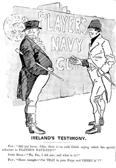 Irish Prints: Advertisement for Player's Navy Cut tobacco