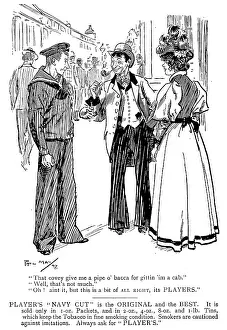 Pipe Prints: Advertisement for Player's 'Navy Cut' tobacco