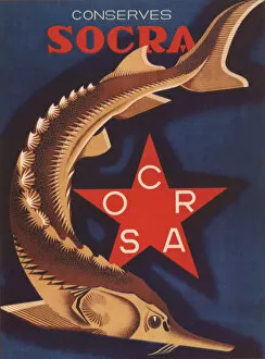 Advertising Poster for Canned Sturgeon, 1932