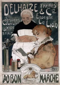 Cakes Prints: Advertising Poster for the Delhaize Freres & Cie Biscuits