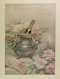 Spirits Prints: Advertising Poster for the Moet & Chandon