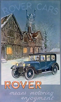 Snow Collection: Advert for Rover Cars, 1927