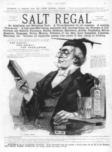 Mortar Board Prints: Advertisement for Salt Regal tonic, 1890
