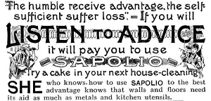 Phone Prints: Advertisement for Sapolio, 1890. Creator: Unknown