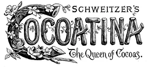 Hot Chocolate Prints: Advertisement for Schweitzer's Cocoatina, 1890. Creator: Unknown