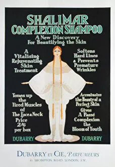 Images Dated 9th July 2008: Advertisement for Shalimar complexion shampoo by Dubarry, 1930