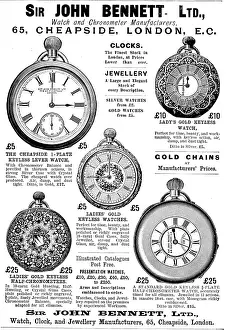 Timepiece Prints: Advertisement for Sir John Bennett Ltd