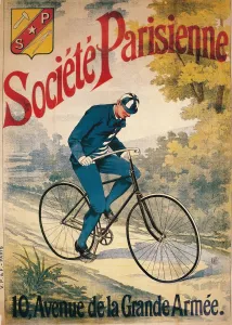Advertisement for Societe Parisienne bicycles, c1895
