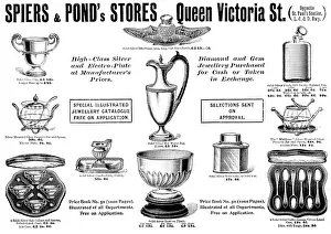 Advertisement for Spiers & Pound's Stores, 1898. Creator: Unknown.<br> Advertisement for Spiers & Pound's Stores, 1898. Creator: Unknown