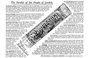 Lotion Prints: Advertisement for St Jacob's Oel, 1890. Creator: Unknown