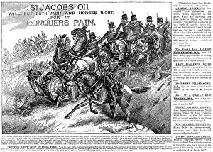 Muscles Prints: Advertisement for St. Jacob's Oil, 1890. Creator: Unknown