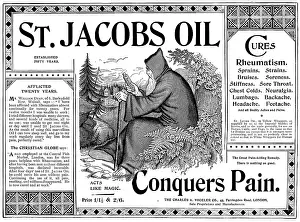 Monks Prints: Advertisement St. Jacobs Oil, 1898. Creator: Unknown
