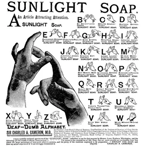 Language Prints: Advertisement for Sunlight Soap, 1890. Creator: Unknown