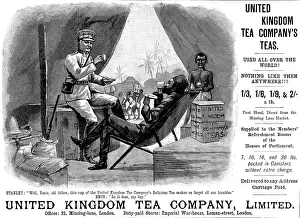 Henry Stanley Prints: Advertisement for United Kingdom Tea Company, Limited, 1890. Creator: Unknown