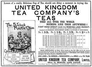 Export Prints: Advertisement for United Kingdom Tea Company's Teas, 1890. Creator: Unknown
