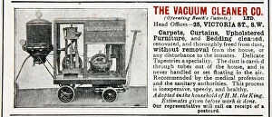 Images Dated 31st January 2006: Advertisement for The Vacuum Cleaner Company, 1906